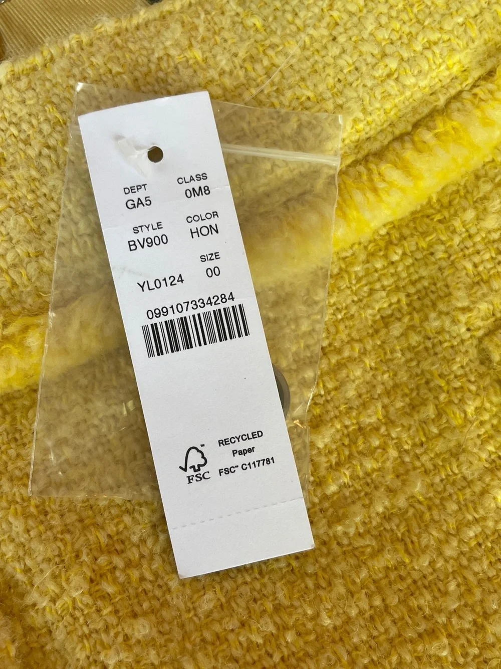 J. Crew Yellow Tweed Pocket Mini Skirt - Picture 4 of 4